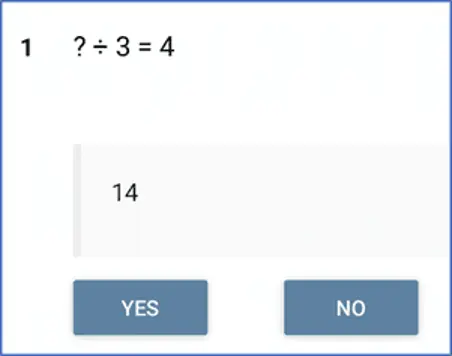 Sample Discrete Option Multiple Choice item